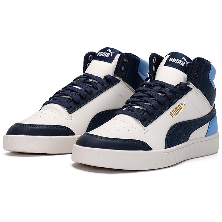 Puma Shuffle Mid Mid Tops Casual Skateboarding Shoes Unisex Blue White 380748-09
