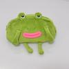 Fun Frog Plush Pencil Case With Large Capacity For Students And Desk Storage