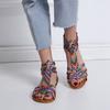Sandali da Donna alla Moda Sandali Stile Nazionale Sandali Stile Bohemien Moda Donna Stile Piatto Scarpe Estive da Donna Scarpe Taglia Grande