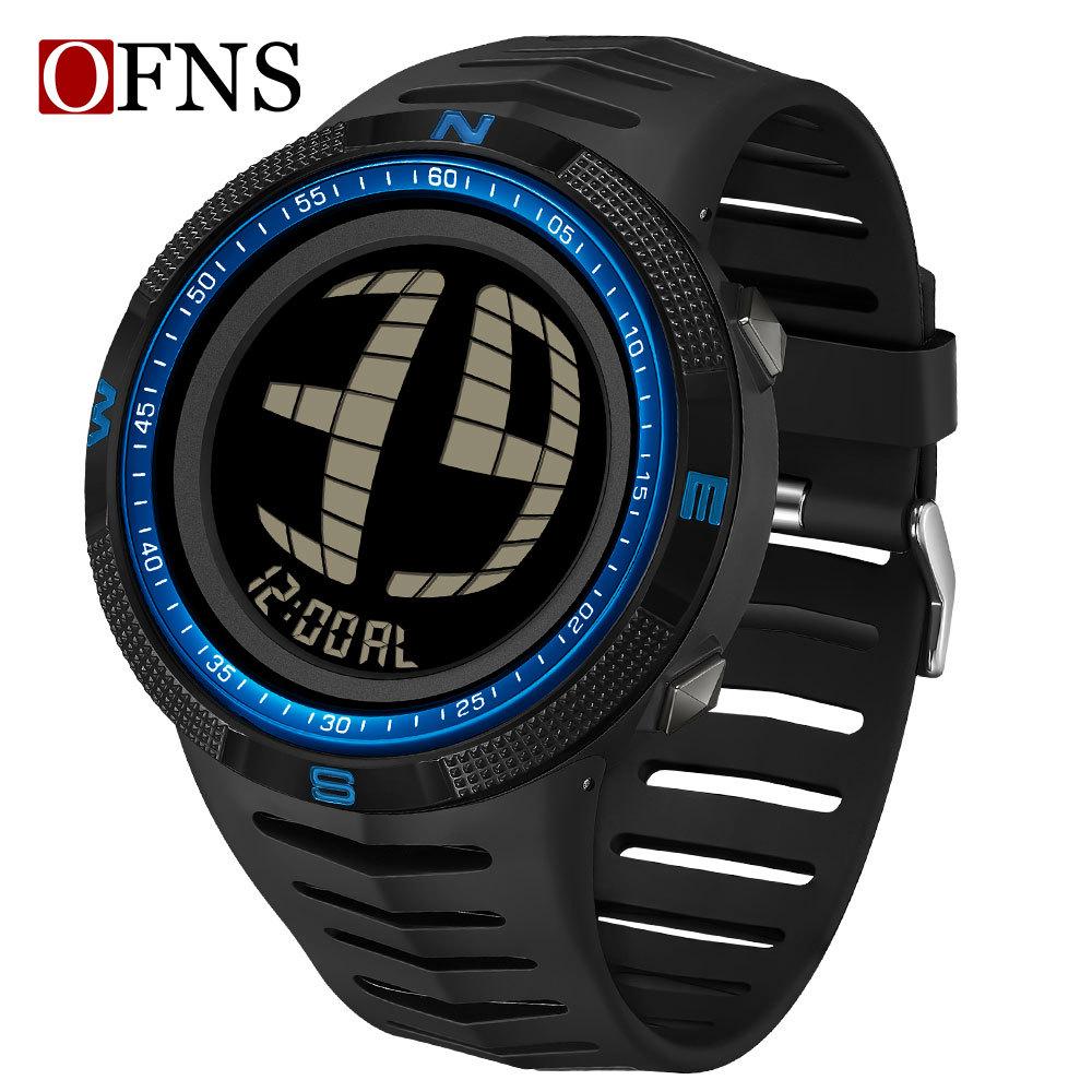 Sanda Multi-function Waterproof Sports Watch with Large Dial, Hand Light, Timer - Unisex for Students