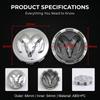4 Stück 64mm Radnabenkappen Ersatz Radnabenemblem für Dodge Durango Challeager NITRO SRT Charger Journey Ram 1500