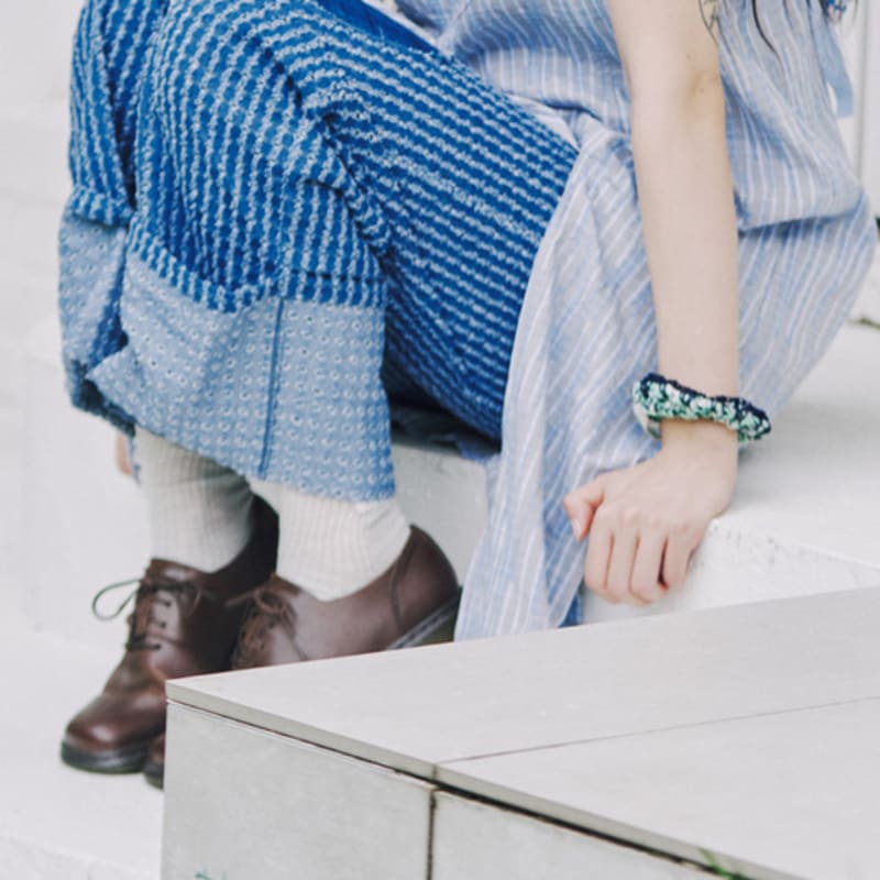 MISU A BARBE RING SCRUNCH BLUISH