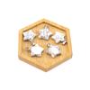Agate Star Pendant Necklace Jewelry Powder Crystal Necklace Fashion Valentine'S Day Gift 20 * 6