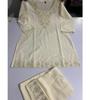 Ensemble Cordon Designer Indien pour Femmes en Pur Coton Style Chikenkari Vêtement de Fête Bollywood Kurti
