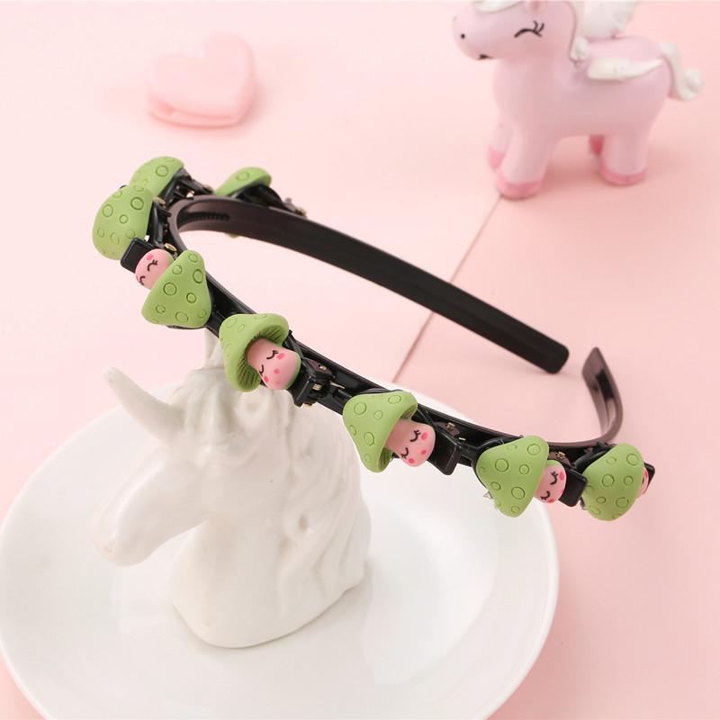 New Broken Hair Headband Female Braided Hair Artifact Multi-Layer Hollow Bangs Styling Hairpin Children's Headband Female