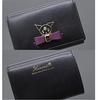 Sanrio Wallet Trifold Wallet Genuine Leather My Melody Kuromi 12191 [Sanrio] Women's (Kuromi Black)