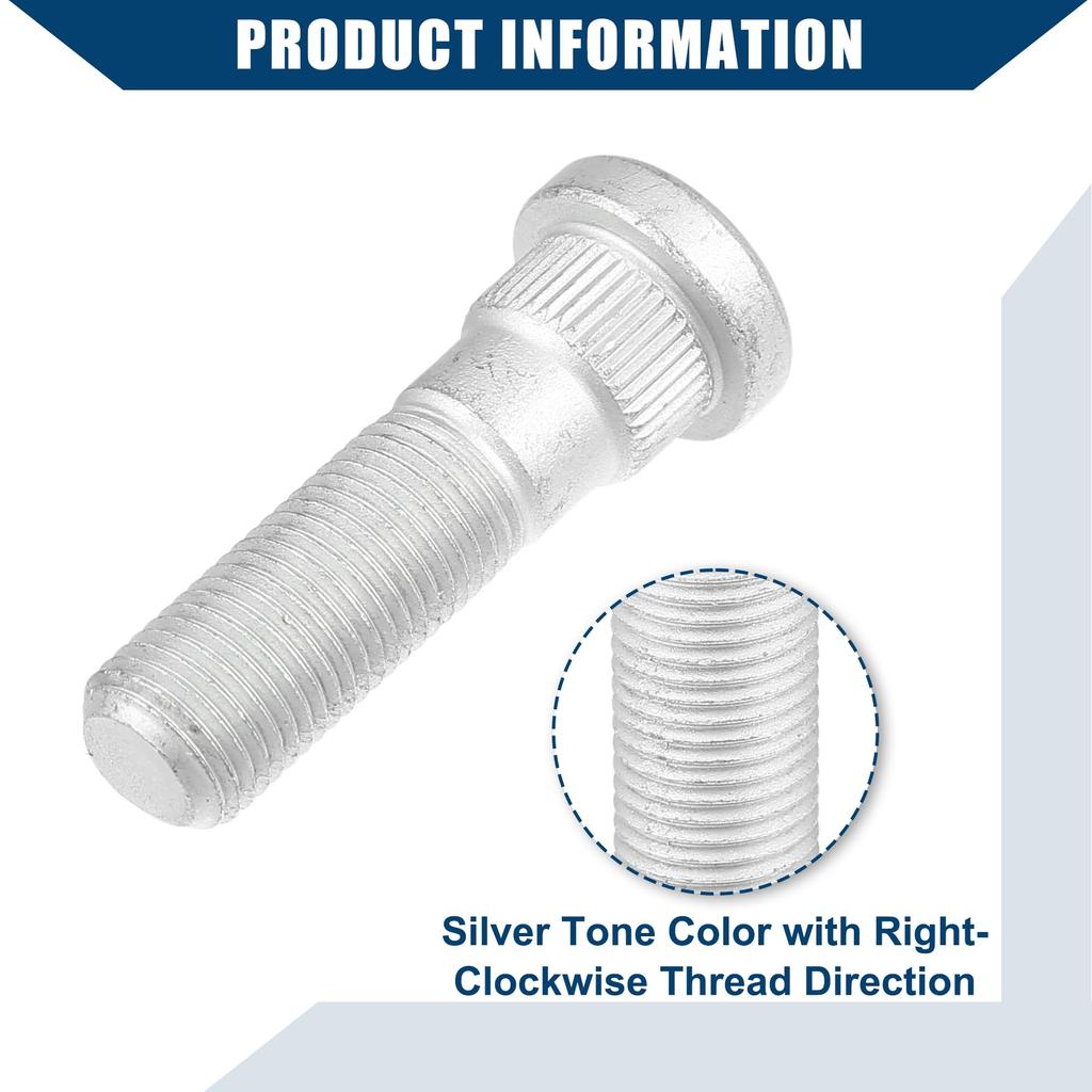 Hihaha Wheel Stud Bolt #28365-FE001/28365FE000 M12-1.25 Fits Subaru WRX 13-23 Toyota 86 17-20 Front