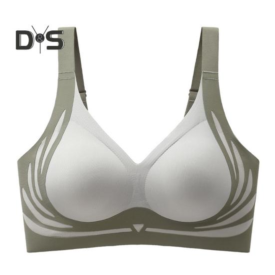 Lady Bra Seamless Thin Push-up 3D Full Cup Wide Shoulder Strap Anti-Sagging Supportive Lifting Shaping Sport Full Coverage Bra Lady Daily Exercise