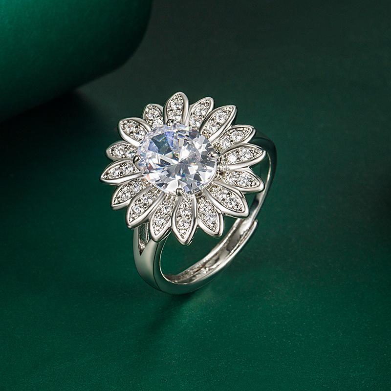 BELLA BOX Åpning Tilpassbare ringer for kvinner Zircon Forlovelsesfest Fine smykker gave