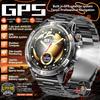 2026 New Adult Outdoor GPS Sport Smart Watch Altimeter Barometer 10ATM Waterproof 580mAh Battery Bluetooth Call Men AMOLED Smartwatch