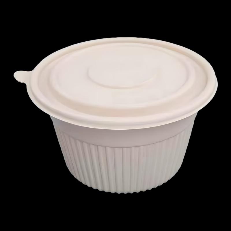 Biodegradable Corn Starch Disposable Round Food Containers