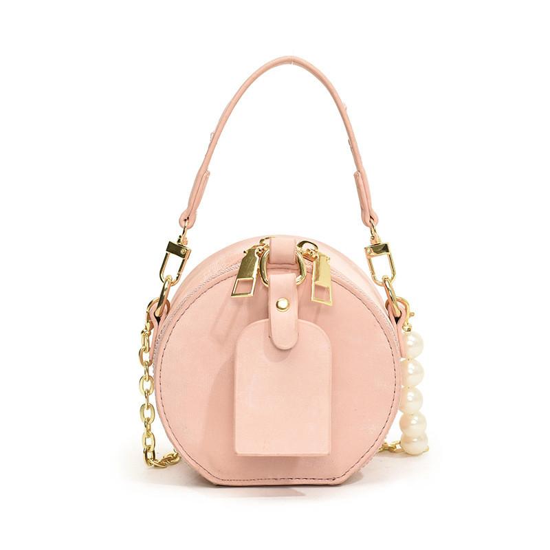 Fashionable Mini Pearl Round Bag For Kids Stylish Chain Shoulder Bag In Various Colors