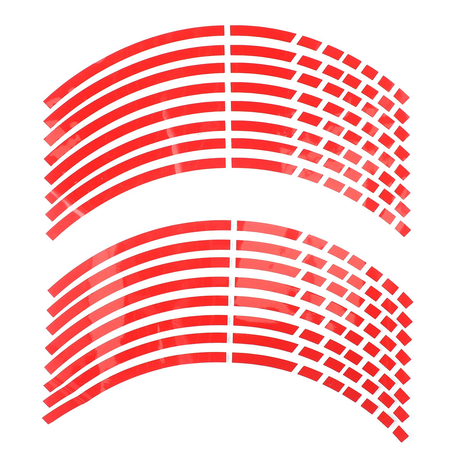 

16 шт. 17 18 полоски наклейки на колеса мотоцикла светоотражающая лента для обода автомобиля мотоцикл велосипед авто наклейки универсальные наклейки для Honda красный