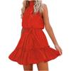 Fashion Women Floral  Printed  Strapless Ruffle Bandage Casual  Dress
