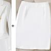 Zihong Women's White High-End Formal Suit Set - Goddess Style 8017