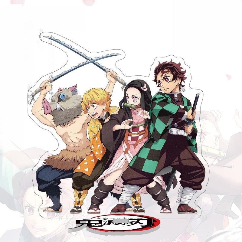 Standee de 16 cm de altura de "Demon Slayer" de Tanjiro y Nezuko - Adorno Acrílico