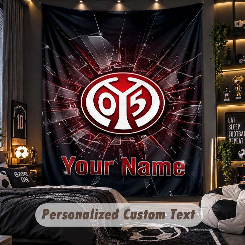 TapestryMainz 05 Custom Name Text Personalized Wall Hanging Tapestry Home Wall Decor