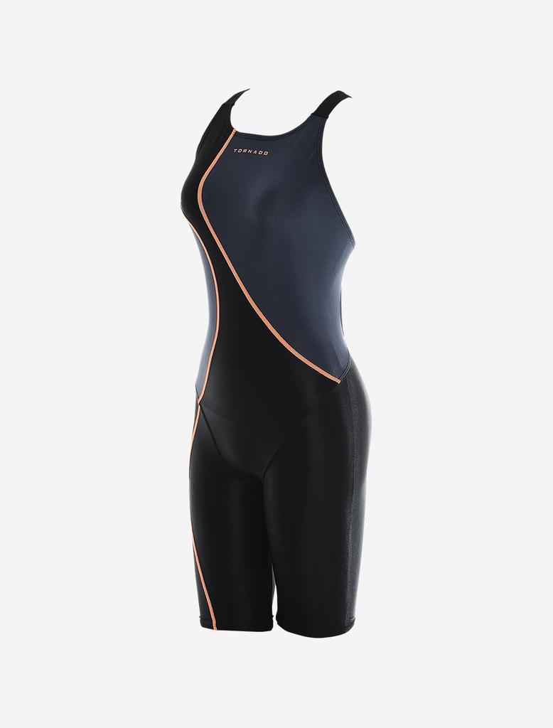 Toneidoseupocheu Mix Black & Gray Firm Women'S Half-Body Swimsuit