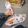 New Men Slippers Print Men Slides Male Summer Shoes Thick Sole Comfortable Home Outdoor Stylish Shoes