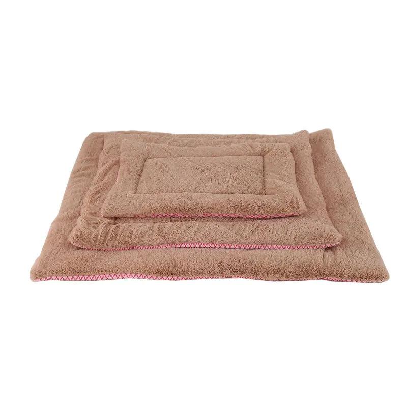 Rectangle Dog Mat Warm Plush Cat Bed House Cushion Pet Sleeping Blanket Mat Bed for Samll Large Dogs Sofa Mats