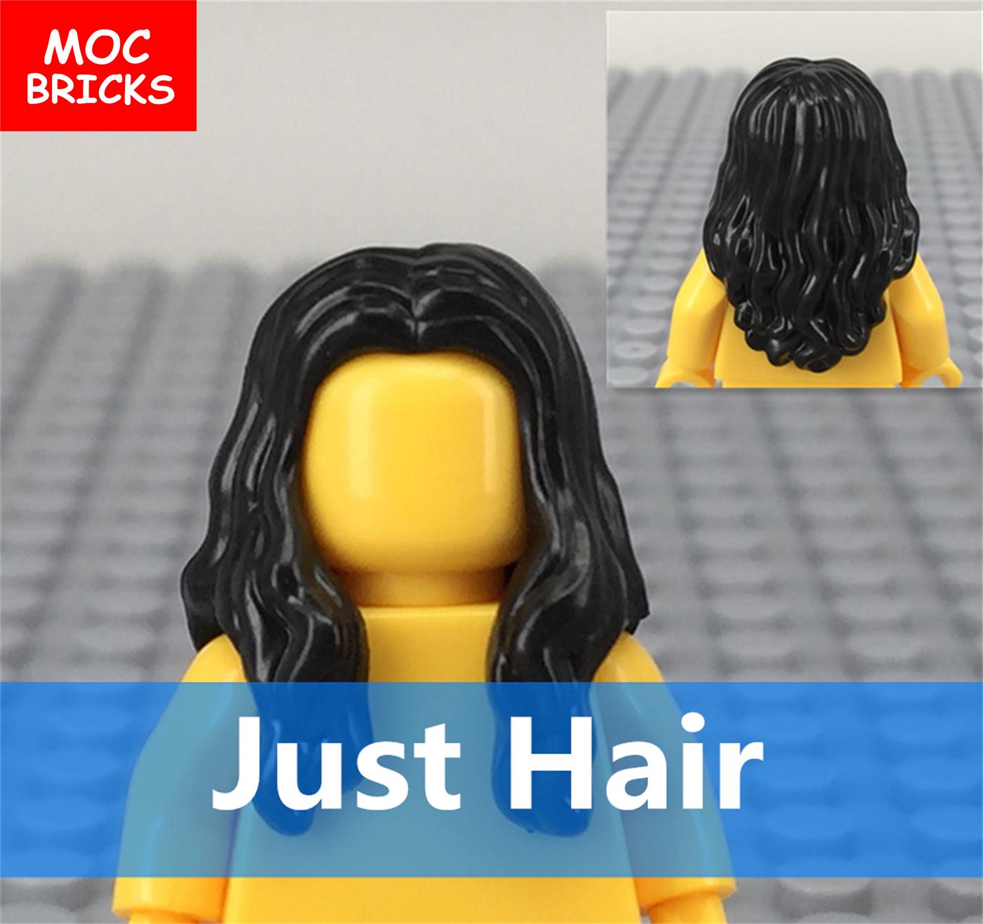 

5pcs/lot MOC Bricks Female Hairs Assembled Particles Building Blocks Accessories Children s Toys Dolls