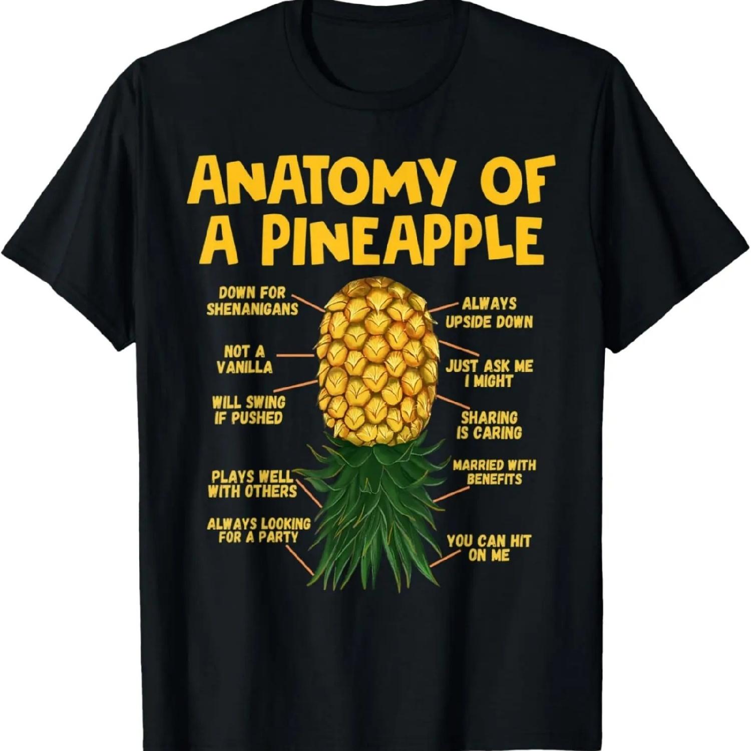 Anatomy Of A Pineapple Swinger Funny Upside Down Pineapple XXXXXL разноцветный