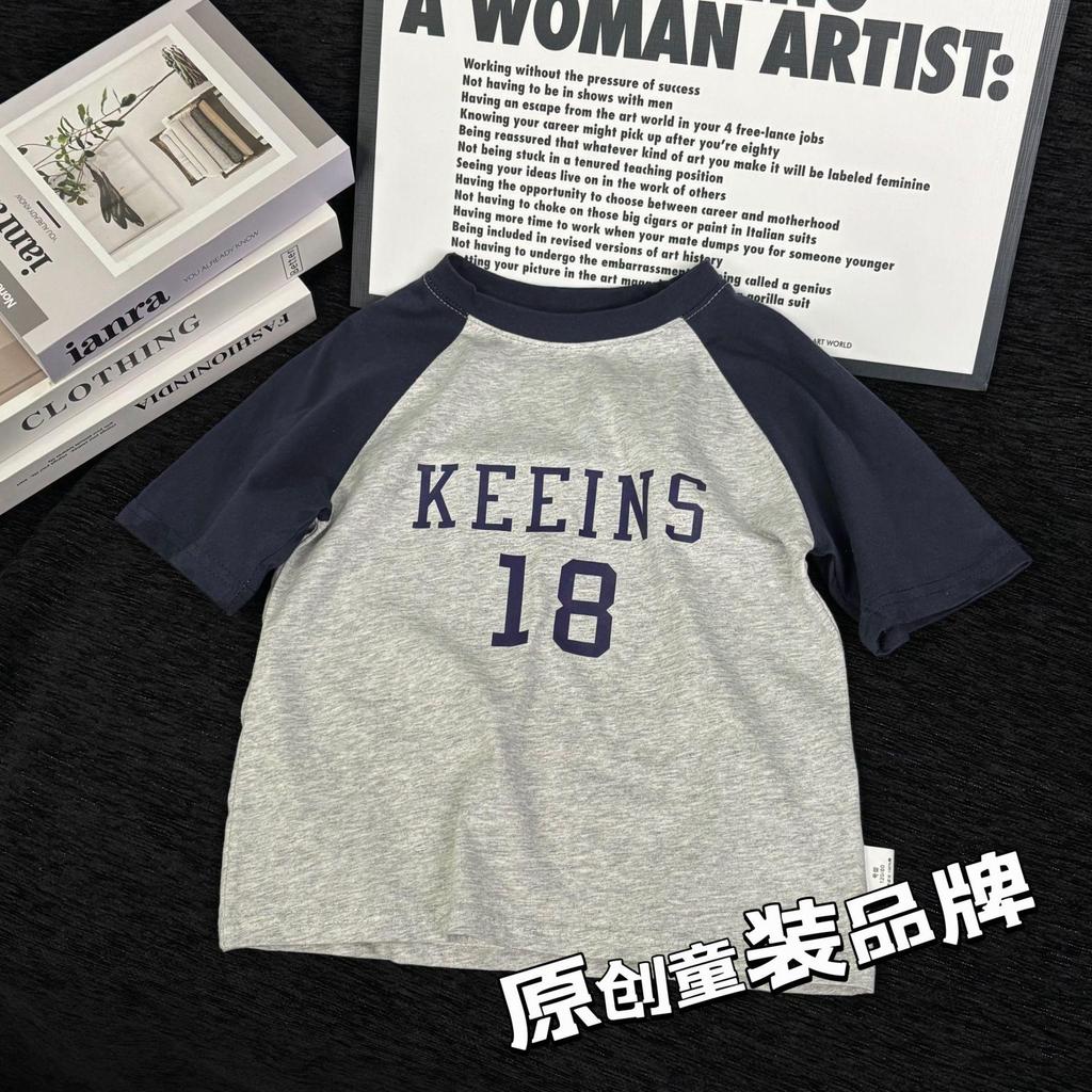 Korean Style Cotton Girl's Short-Sleeve T-shirt - 2025 Fashion Collection, Kids' Summer Top