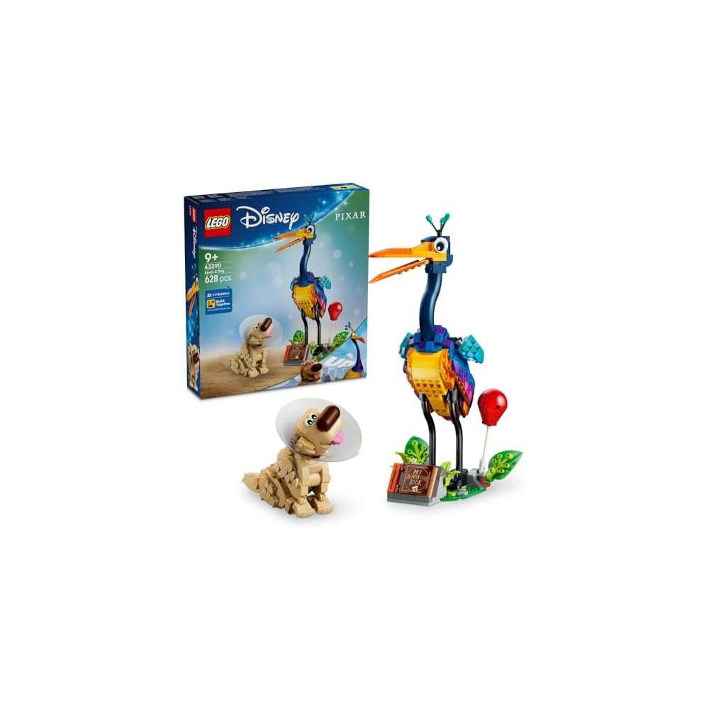 LEGO Disney Pixar Kevin and Dug Building Blocks Toy for Kids Ages 9-11 Educational Playset