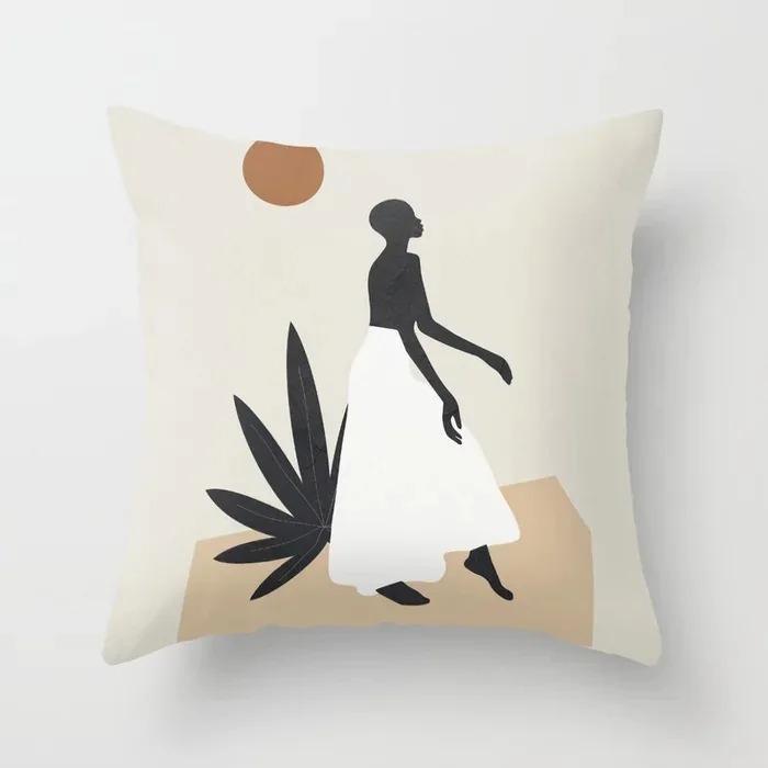 Creative Illustration Printed Decorative Pillowcases Living Room Office Ornaments Home Pillowcases
