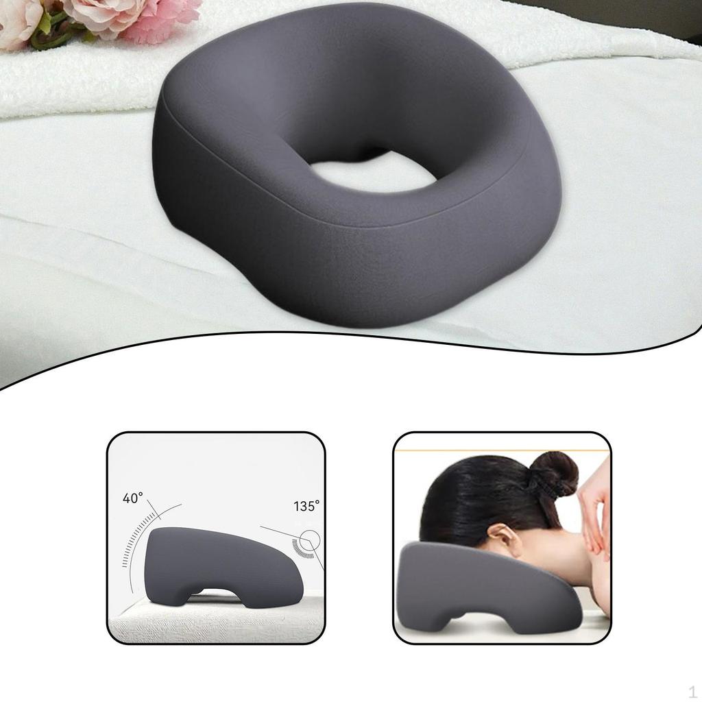 Breathable Memory Foam Pillow, Multi-Purpose Ergonomic Home Massage Headrest for Flights,