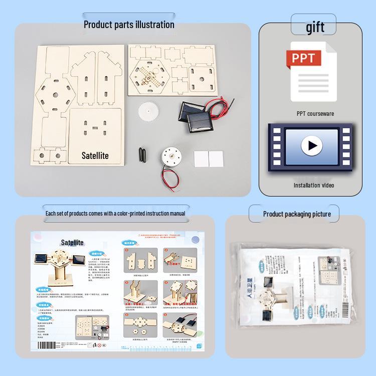 DIY Solar-Powered Electric Satellite Model Kit for Small-Scale Aerospace Science Projects