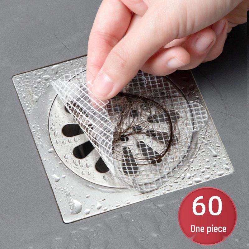 Drain Cover Hair Filter Screen - Disposable Clog Prevention for Bathroom