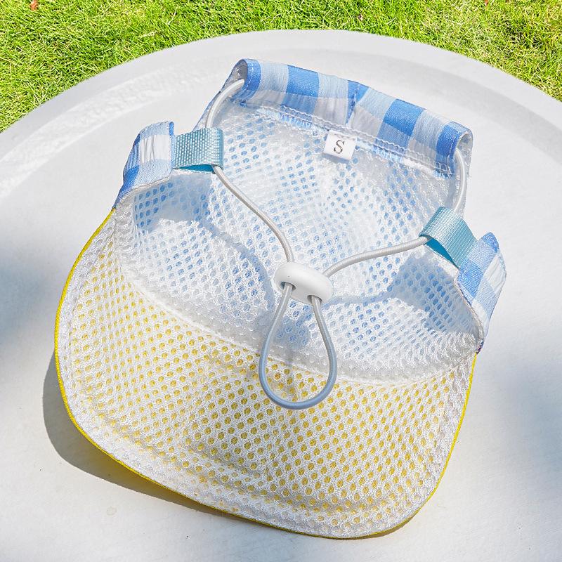 Cartoon Pet Harness Leash Sun Hat Set Cute Kitten Puppy Costume Cat Small Dogs Vest Harness Rope Cap Outdoor Supplies