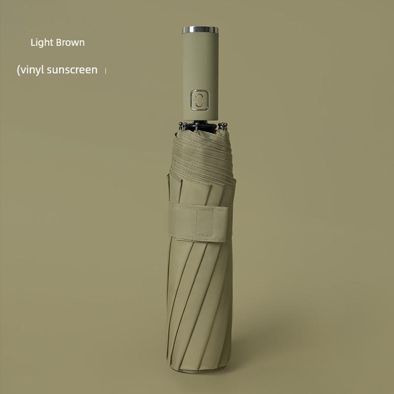 Fully Automatic Folding Umbrella for Women, Large Size, Sturdy, Dual-Use for Sun and Rain, Suitable for Men and Students, Reinforced and Thickened