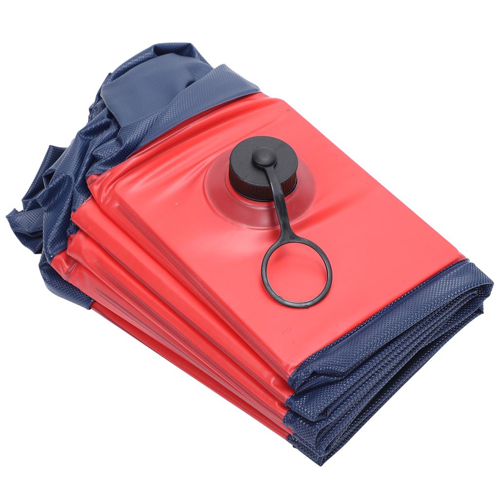 Foldable Pet Bathing Tub Portable Shower Basin Bathroom Cleaning Bathtub for Dogs CatsL 160x30cm Red