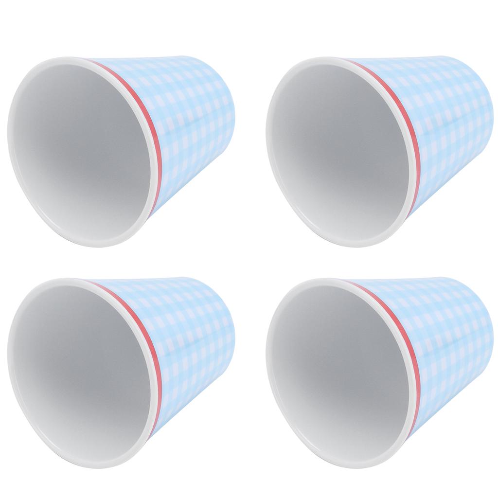 4Pcs Set Imitation Porcelain Water Cup Originality Beverage Mug for Home School Restaurant