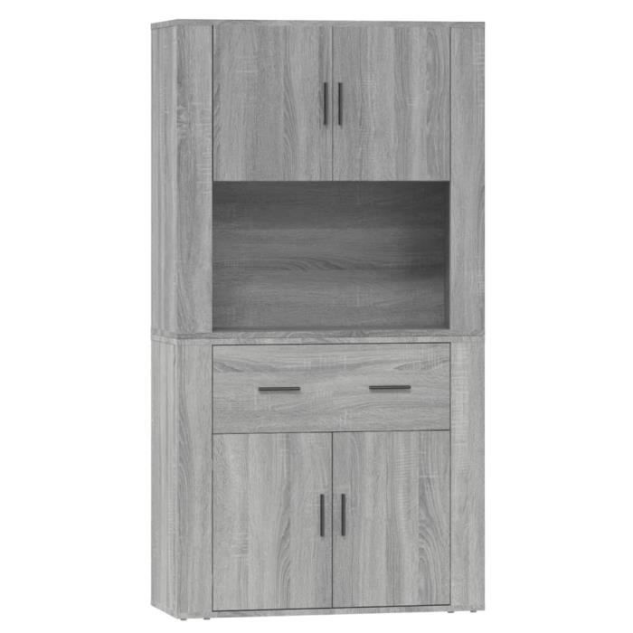VidaXL Highboard Sonoma Grey Engineered Wood 3185373