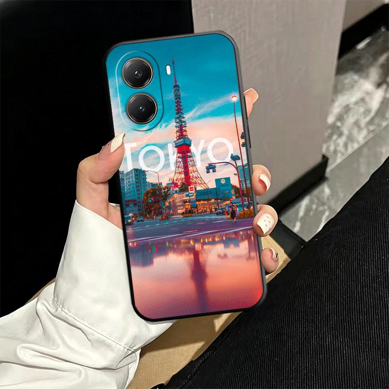 Osaka Tokyo Japan Scenery Soft Phone Case for Xiaomi Poco X5 X6 X7 X8 Pro Max X3 F7 F8 Ultra M8 M7 M6 M5 Redmi 15 15C 14C 13C 12