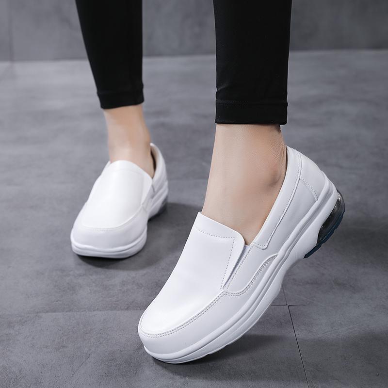 Women s Shoes Spring Soft Outsole Work Shoes Women Black Swing Shoes Women Plus Size Single Shoes 38 белый 2440₽