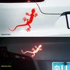 3D Reflective Gecko Car Emblem: Creative Tail Sticker & Scratch Cover