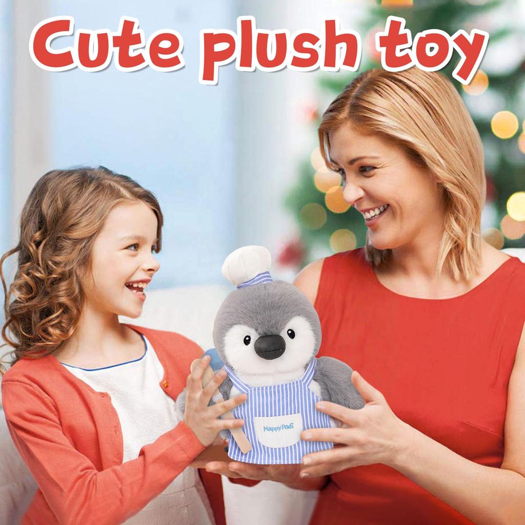 Cute Penguin Plush Toy Chef Painter Fishing Penguin Doll Machine Doll