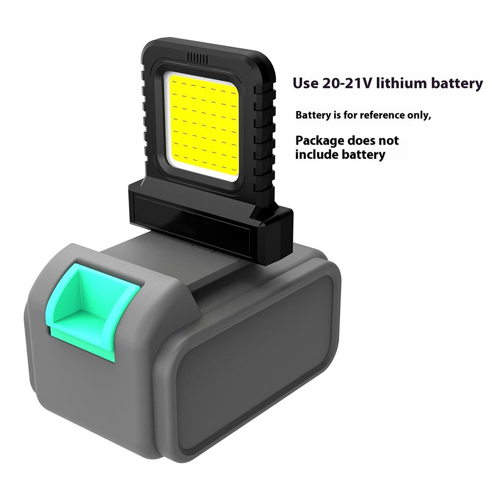 Power Tool Accessories Parts For Makita 18V For DeWALT 20V For Milwaukee For Bosch 20-21V Lithium Battery Case Work Lamp Lights