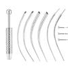 Kit Applicatori per Gioielli per il Corpo per Orecchio Naso Labbra Include Perni Filettati Senza Filettatura Accessori per Piercing in Acciaio Inossidabile