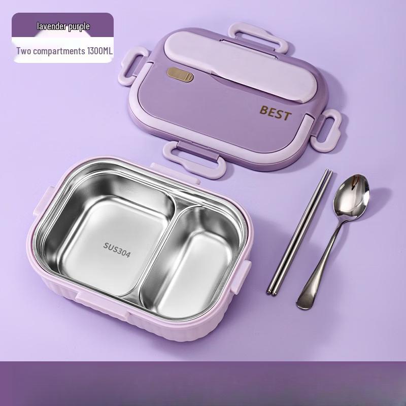 

ZISIZ 304 Stainless Steel Divided Lunch Box
