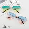 New Retro Metal Love Sunglasses, Peach Heart Ocean Piece Sunglasses Women's Heart-shaped Fashion Sunglasses
