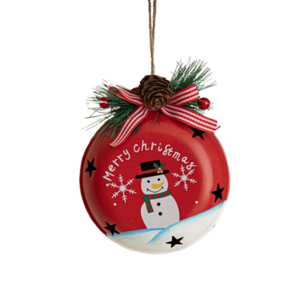 Pleasant Sound Snowman Bell Pendant Santa Claus Christmas Tree Hanging Bells  New Year Gifts