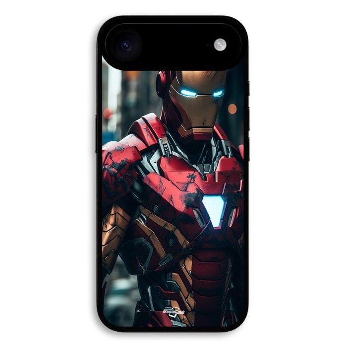 Coque de téléphone - MANIACASE - iPhone 17 - Silicone - Souple - Iron Man combat