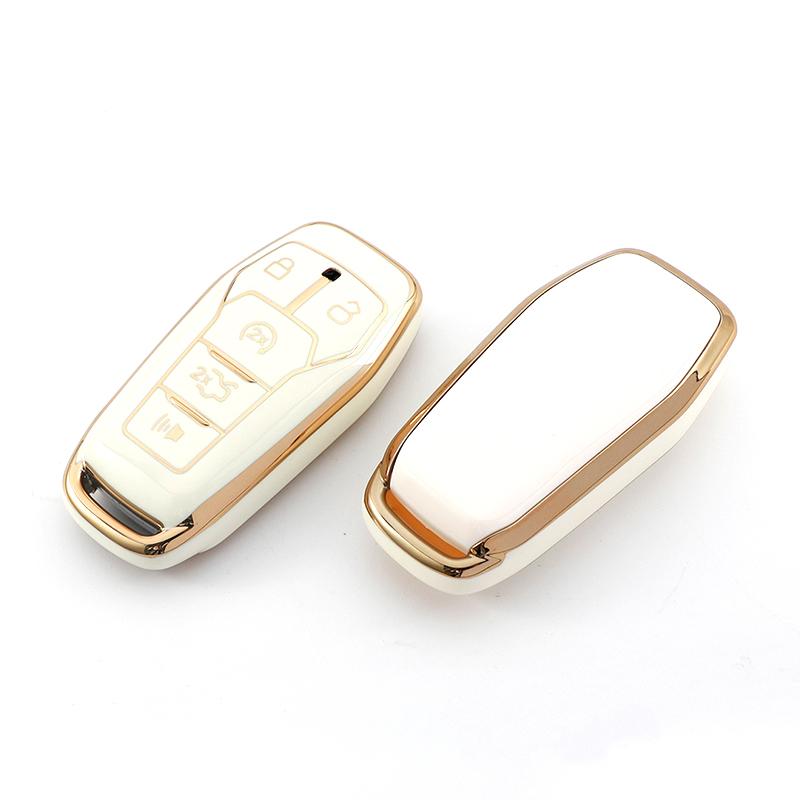 For Ford Fusion Mondeo Mustang F-150 Explorer Edge TPU Car Key Case Cover Auto Shell Fob Holder Keyless Protector Accessories