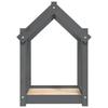 Vidaxl Legowisko Dla Psa, Szare, 61X50X70 Cm, Lite Drewno Sosnowe