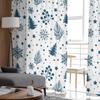 Weihnachten Kiefernnadeln Schneeflocken Vorhänge für Wohnzimmer Schlafzimmer Heimdekoration Fenster Voile Tüll Vorhang Drapes